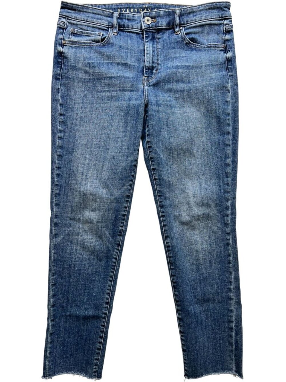 The Everyday Soft Women's Mid Rise Girlfriend Jeans Stretch Denim Size 8 Blue